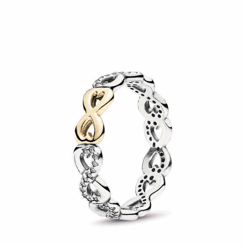 Pandora Australia Infinite Love Promise Ring - Two Tone | BPXRHQ234